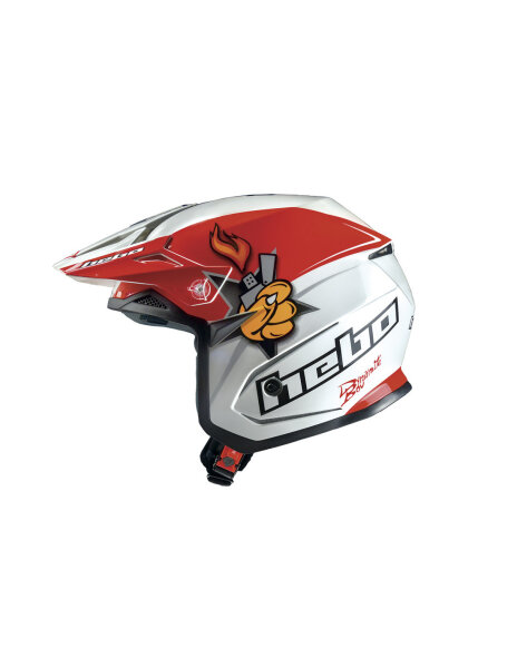 Hebo Trialhelm Zone5 Toni Bou Replica White