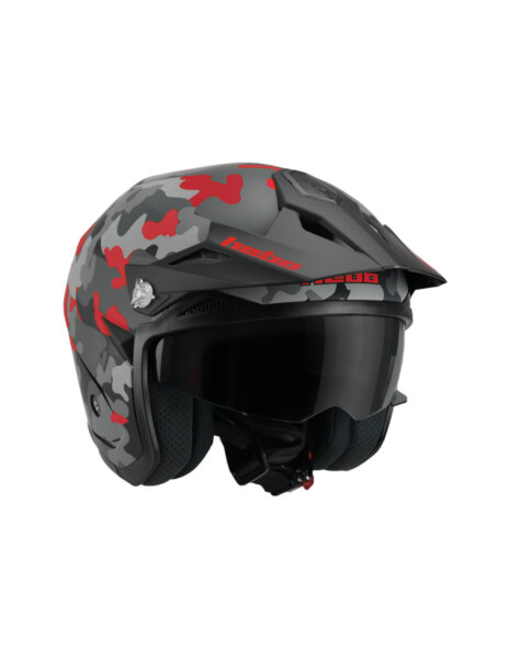 Hebo Trialhelm Zone5 Camo Red