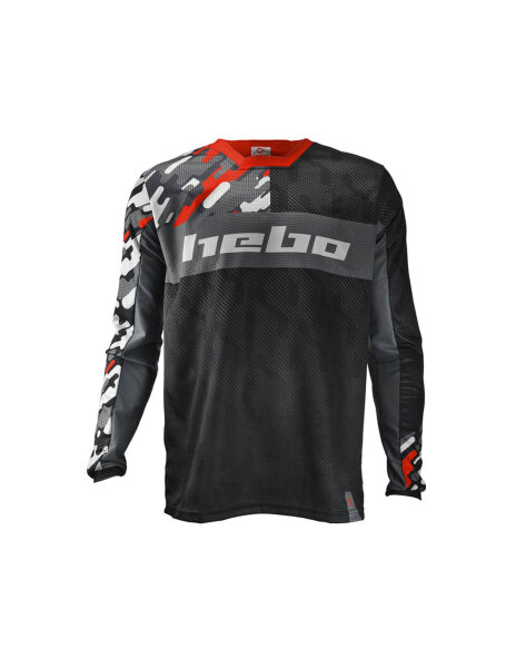 Hebo Trialhemd Camo Red