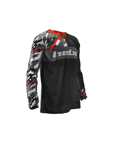 Hebo Trialhemd Camo Red