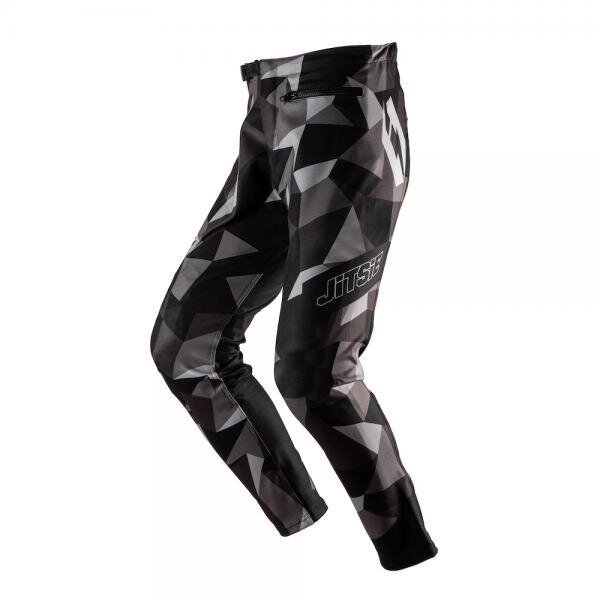 Jitsie Trialhose L3 Polygon Black/Silver/Grey