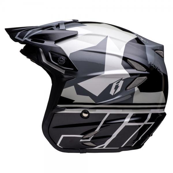 JItsie Trialhelm HT2 Polygon Black/Silver/Grey