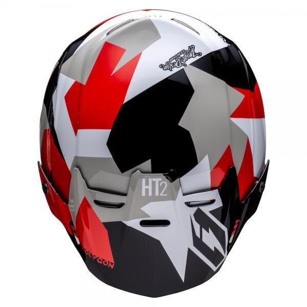 Jitsie Trialhelm HT2 Polygon Black/Red/White