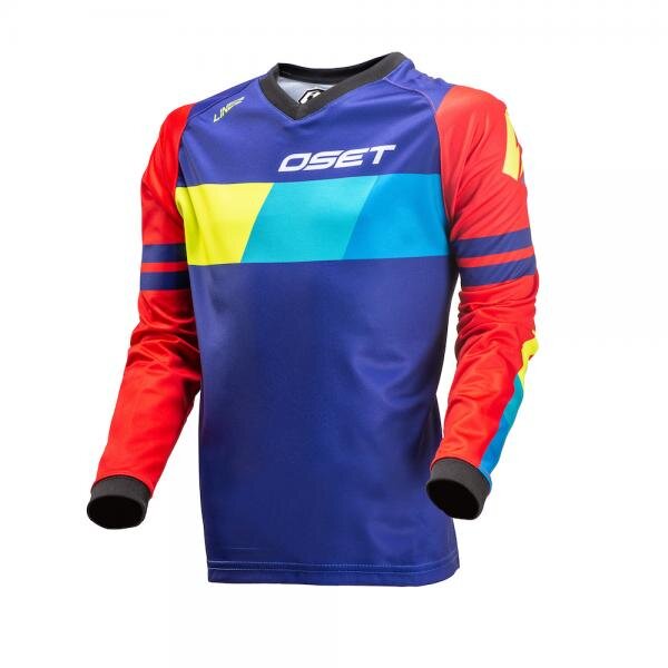 Jitsie Trialhemd Linez OSET KID Red/Fluo/Yellow/Blue