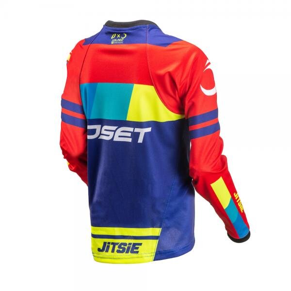 Jitsie Trialhemd Linez OSET KID Red/Fluo/Yellow/Blue