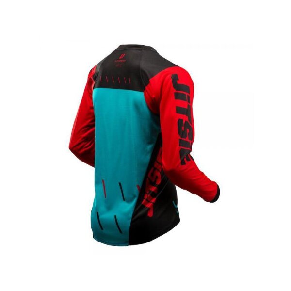 Jitsie Trialhemd L3 Domino Black/Red/Teal