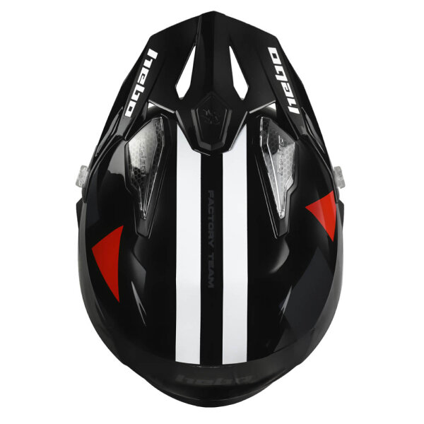 Hebo Trial Helm ZONE 5 H-Type schwarz