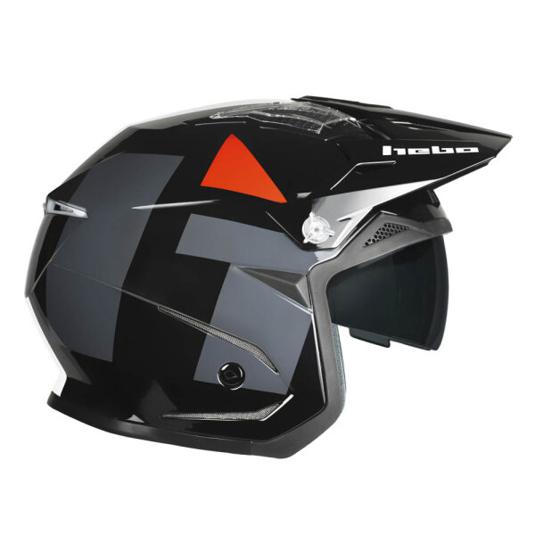 Hebo Trial Helm ZONE 5 H-Type schwarz