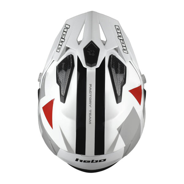 Hebo Trial Helm ZONE 5 H-TYPE weiß