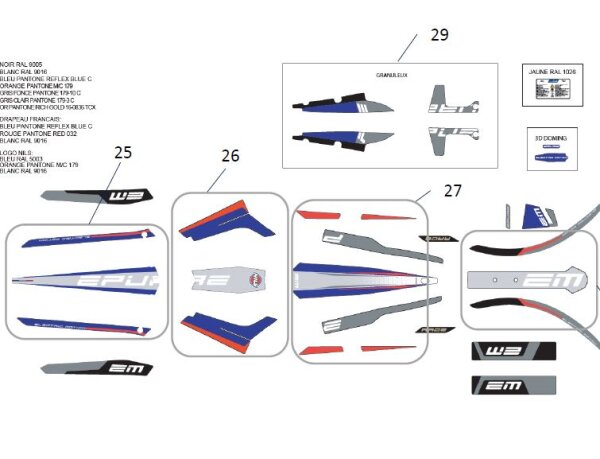 Electric Motion Sticker Set Gesamt EPure & EPure Race 2022