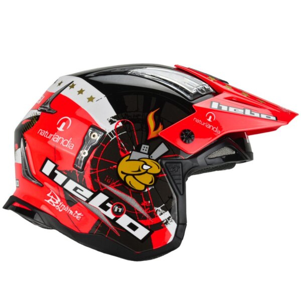 Hebo Trial Helm Zone 4 Toni Bou rot