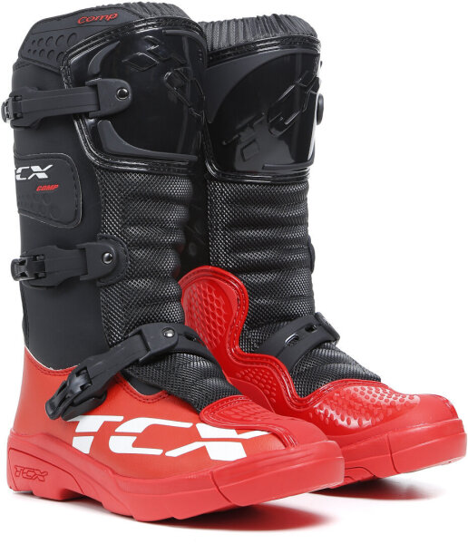 TCX Comp-KID Trialstiefel Rot/Schwarz