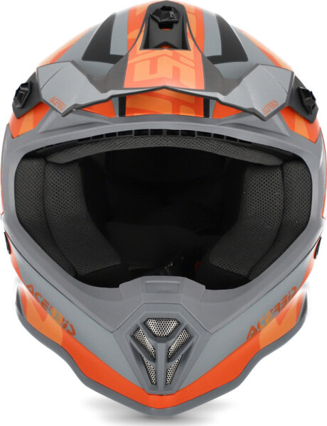 AC Helm Impact Steel Junior schwazr/orange