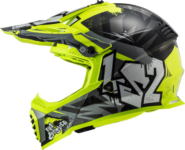 LS2 MX437 Fast Evo Crusher Motocross Helm