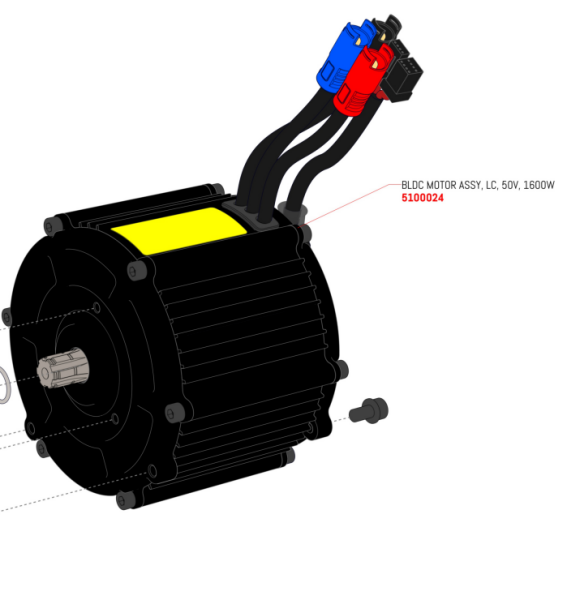 Motor 50V, 1600W, Brushless TXP-20 & TXP-24