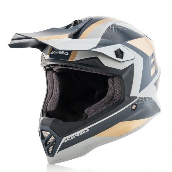 AC Helm Steel Junior gold/grau