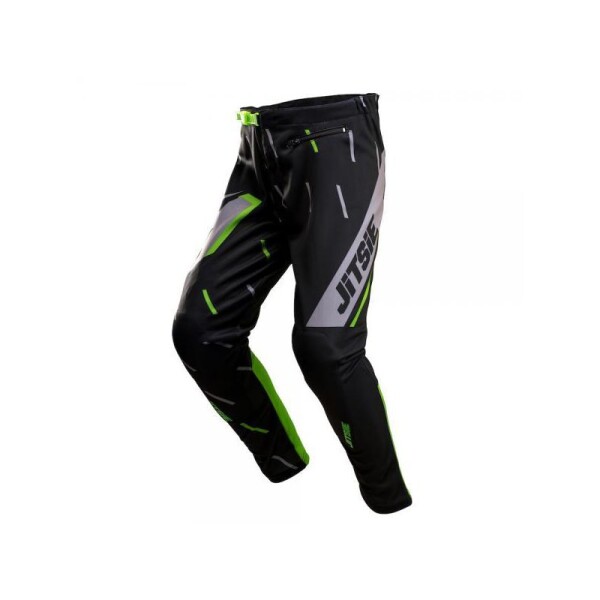 Jitsie Trialhose L3 Domino Black/Fluo Green/Silver