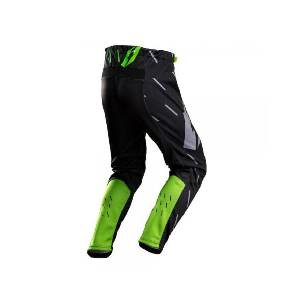 Jitsie Trialhose L3 Domino Black/Fluo Green/Silver