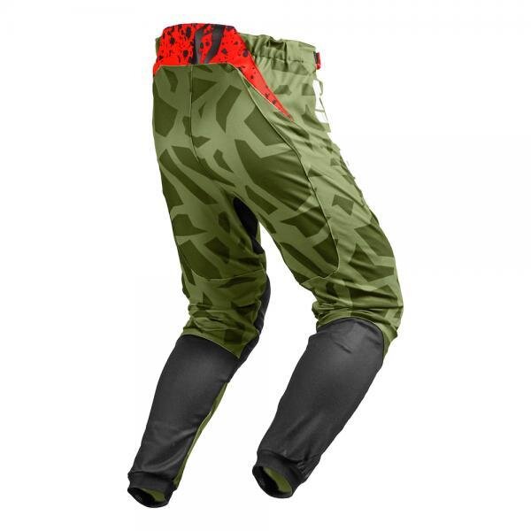 Jitsie Trialhose T3 Kroko Khaki/White/Red