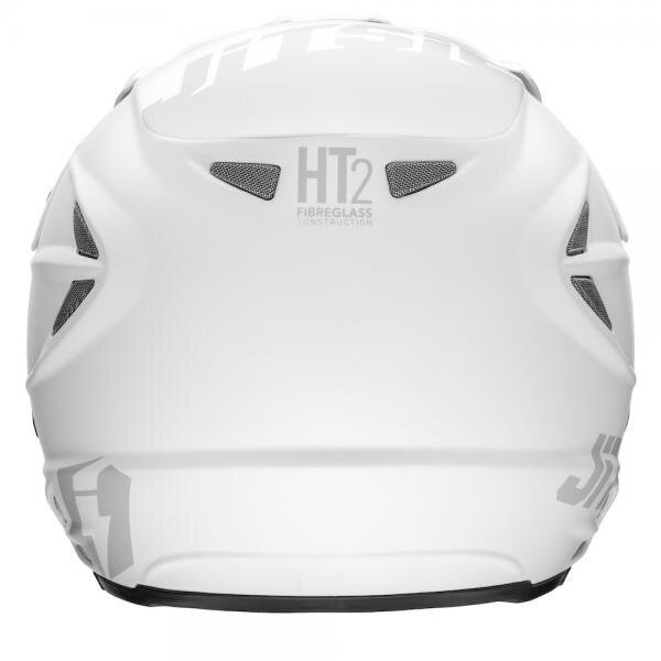 Jitsie Trialhelm HT2 Solid Matt White/Grey