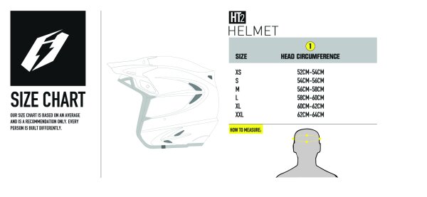 Jitsie Trialhelm HT2 Wave Red / Fluo Yellow / Blue