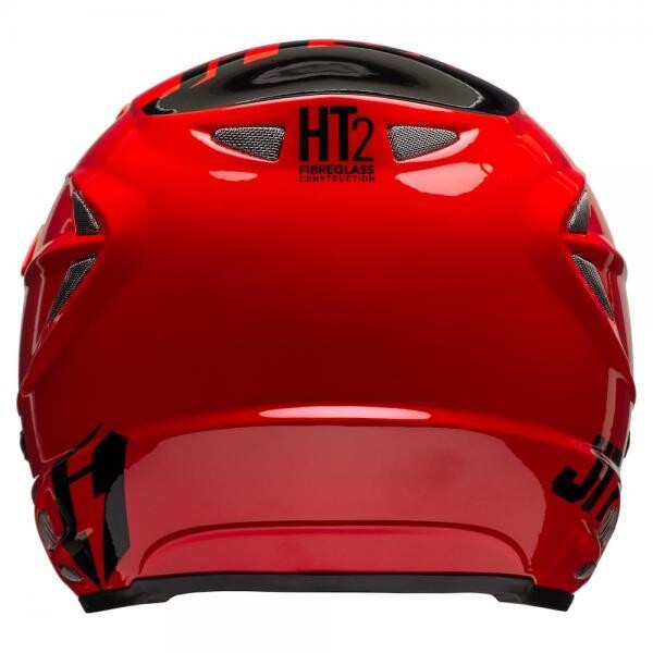 Jitsie Trialhelm HT2 Solid Red / Black