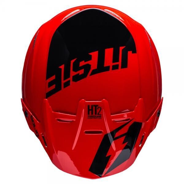 Jitsie Trialhelm HT2 Solid Red / Black