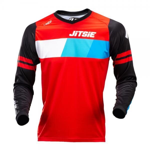 Jitsie Trialhemd L3 Linez Black/Red/Blue