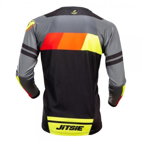 Jitsie Trialhemd L3 Linez Black/Grey/Fluo Yellow