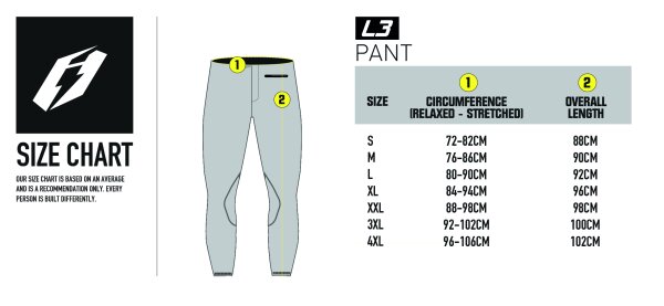 Jitsie Trialhose L3 Linez Black/Grey/Fluo Yellow