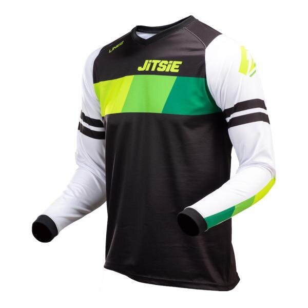 Jitsie Trialhemd L3 Linez Green/Black/White