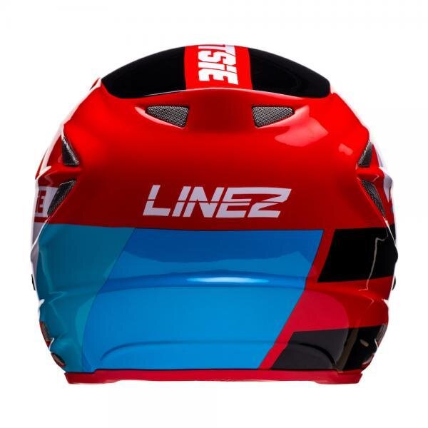 Jitsie Trialhelm HT2 Linez Black/Red/Blue