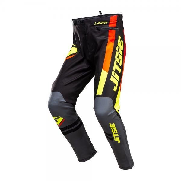 Jitsie Trialhose K3 Linez KID Black/Grey/Fluo Yellow